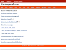 Tablet Screenshot of horoscopodelamor.net